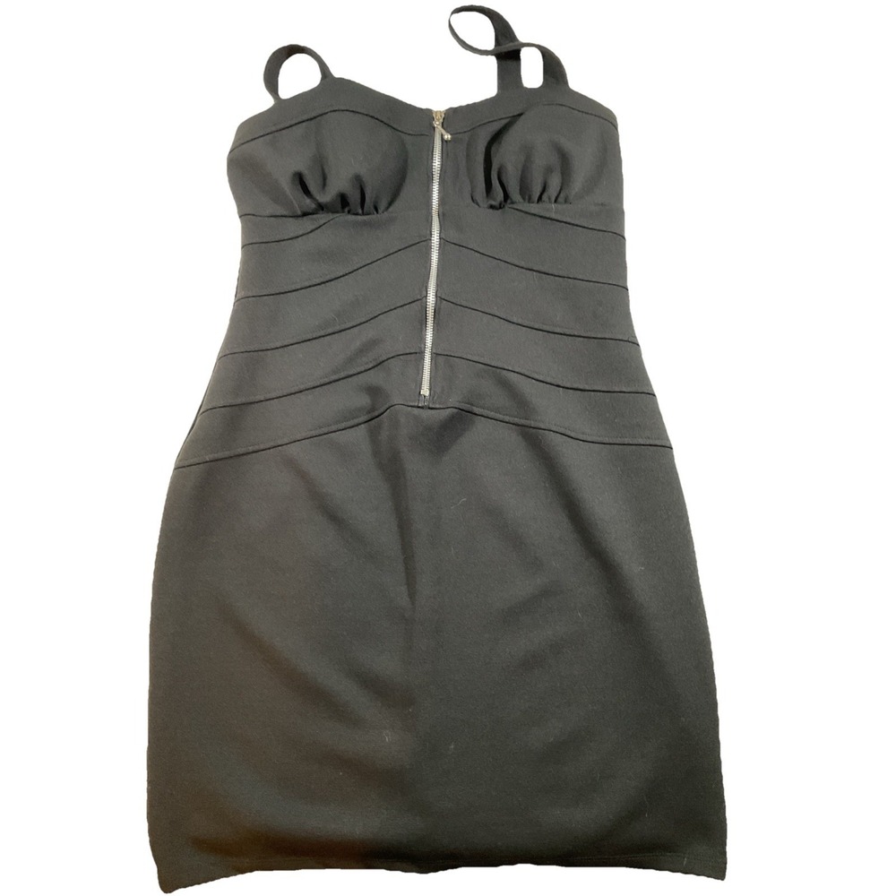 Frederick's of Hollywood Vintage 90s Black Bodycon Dress Size Large K26